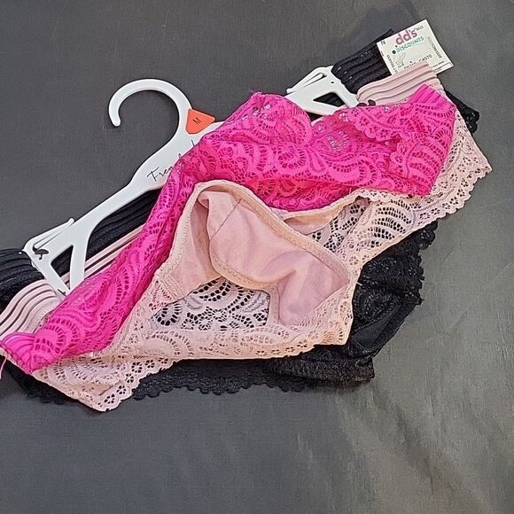 BNW FRENCH AFFAIR BOYLEG THREE PACK LACE CUTOUT EMBROIDERY PANTIE SETS - Picture 13 of 16